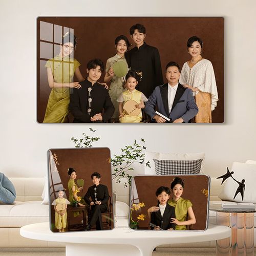 挂墙制作家人团圆照相框 拉菲银【防摔pvc包边】 12寸摆台【20*30cm】