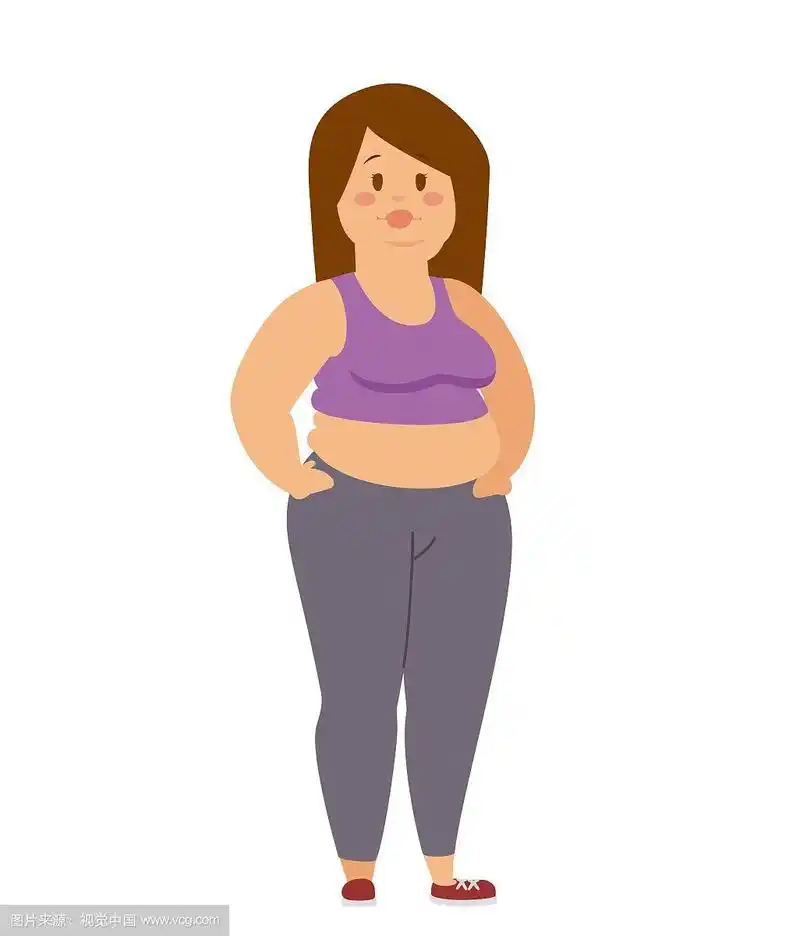 卡通人物的胖女人和女孩坐着