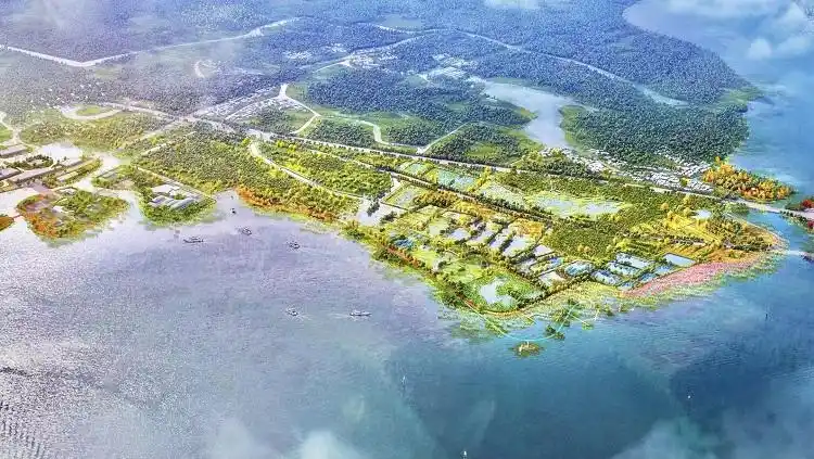 元荡是示范区"一河三湖"生态格局(即太浦河,淀山湖,元荡,汾湖)中,横跨