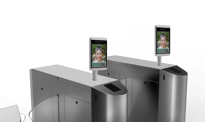 单通道人脸闸机门禁 图书馆自助式硬件服务 zt8100 人脸识别( 活体检