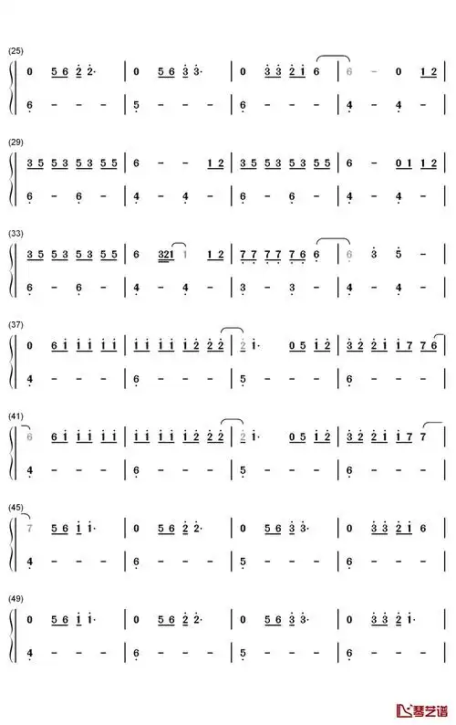 grace钢琴简谱-数字双手-lewis capaldi