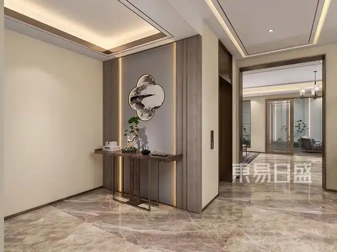 龙坞名筑497m05现代简约中式装修效果图