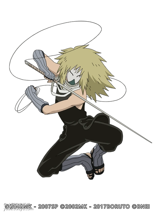 栗霰串丸「忍刀七人众」喜欢使用其忍刀"缝针"将敌人穿透并缝合固定