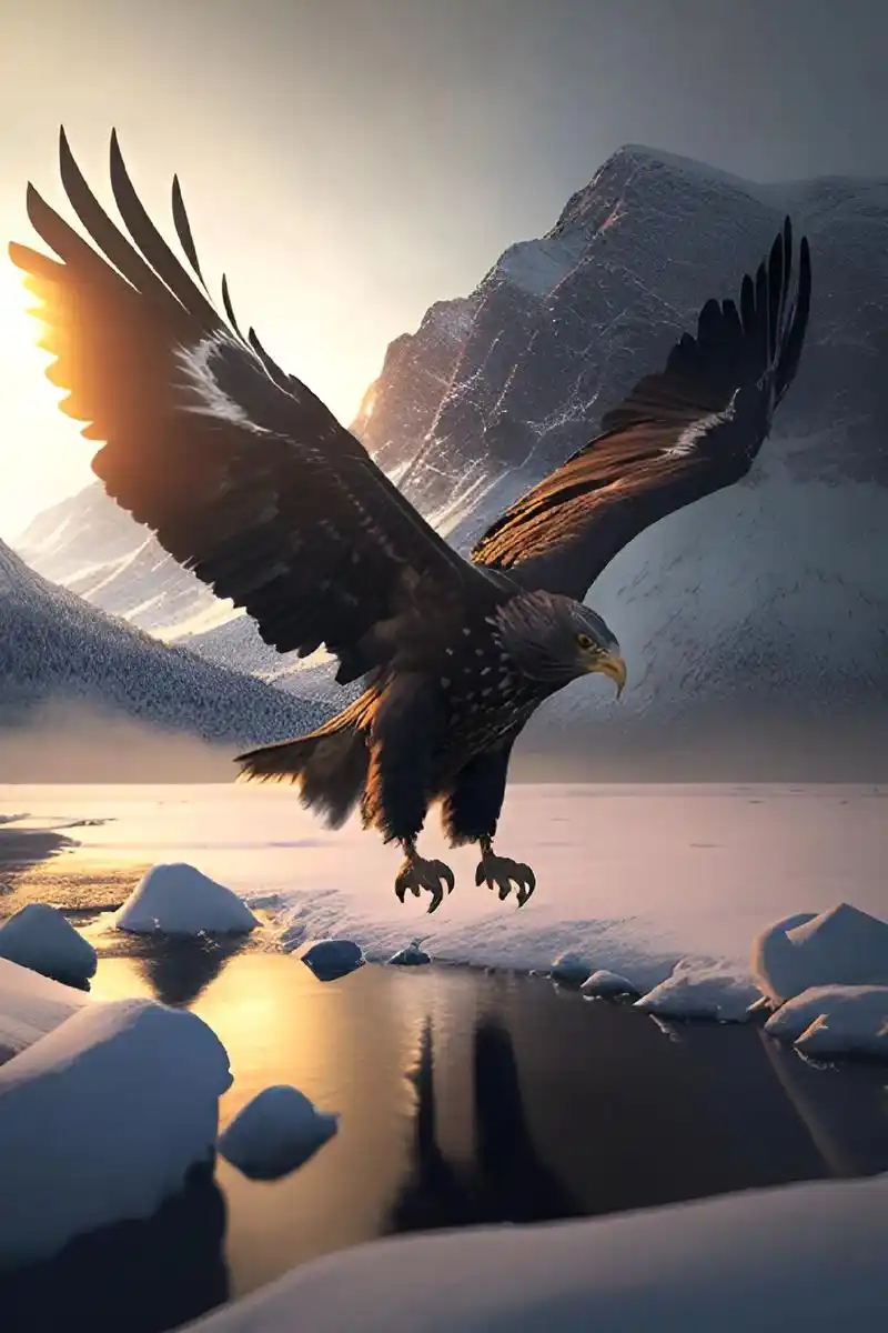 日照金山,雄鹰展翅,鹰击长空,鹰的眼睛称"千里眼"#见者好运 - 抖音