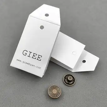 高档吸水纸特种纸男女装2023新款网红服装店吊牌备扣袋纽扣袋