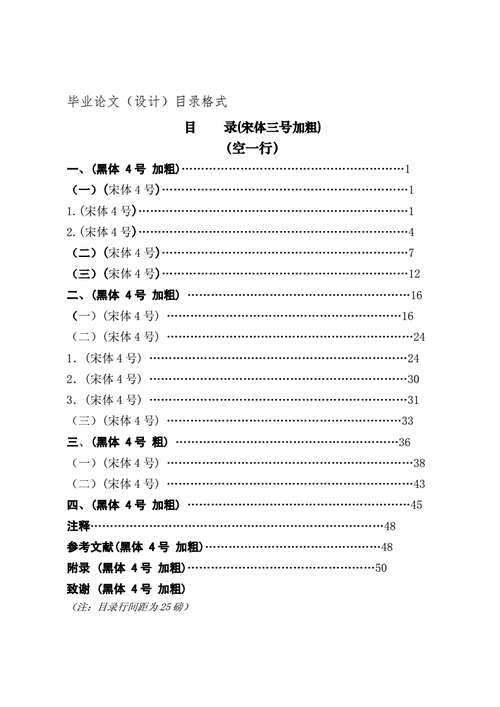 毕业论文(设计)目录格式.doc 3页