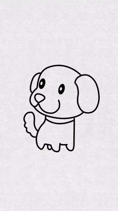 十秒画一只小狗