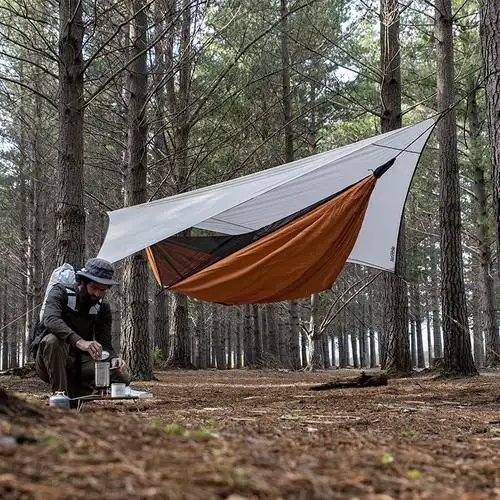天幕吊床naturehike挪客户外露营防蚊防侧秋千遮阳吊床