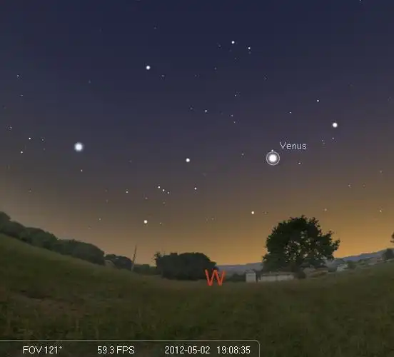 每天傍晚西方最亮的那颗星星是什么星?