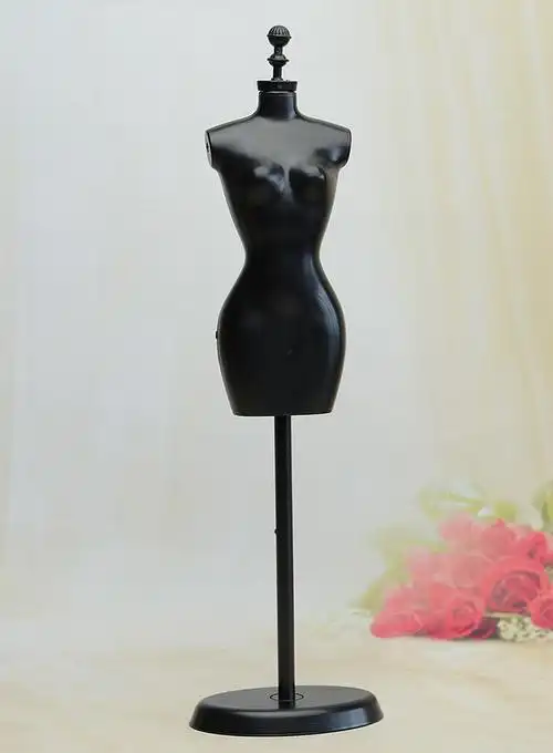 30cm换装女娃娃衣架 服装设计 人形模特架人台 黑色 白色多款