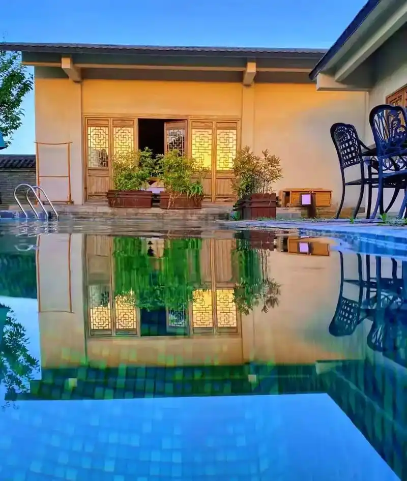 温泉泡池 太白山逸景地营庭院,适合假约期上亲朋带上子孩去放 - 兑趑