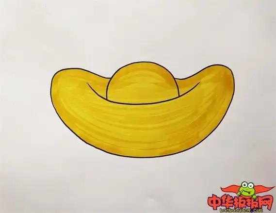 画金元宝简笔画教程