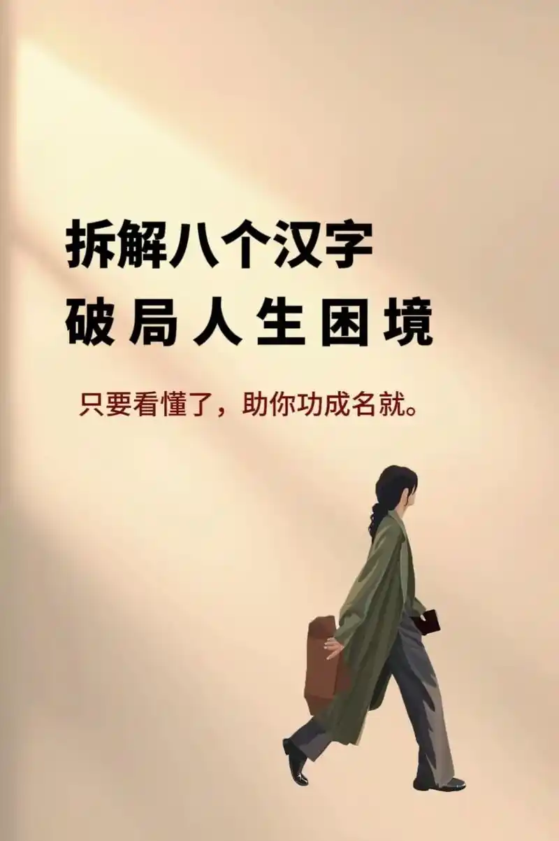 拆解八个汉字,破局人生困境.看懂了,你的人生可以少走很多弯路 - 抖音