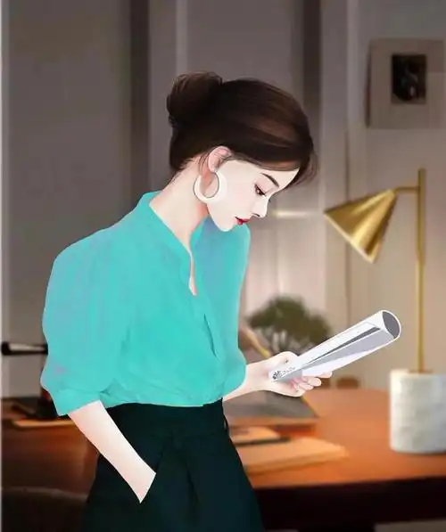 温婉尔雅的女人头像 女人侧脸看书的头像_网易订阅