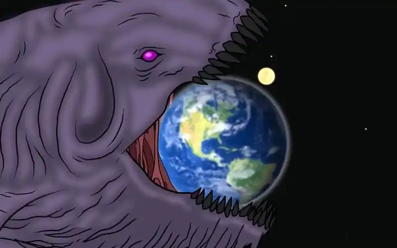 万米巨鲲不断进化,吞噬泰坦怪兽,最终真身超越了星辰