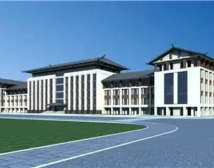 新中式中式多层办公楼