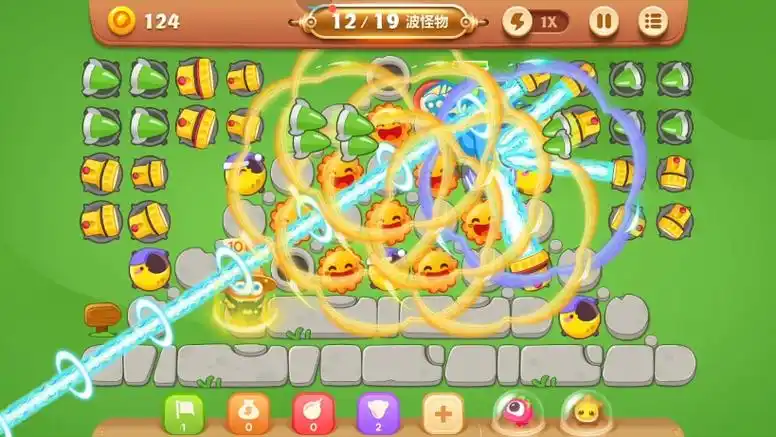 保卫萝卜3 城市冒险模式公园主题第19关 金萝卜 道具全清(全程录屏)