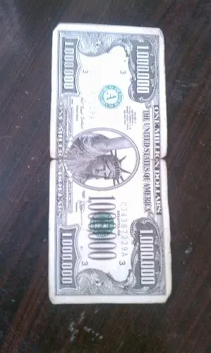 这1000000美元不知道是真假,希望钞票高手给予帮助!