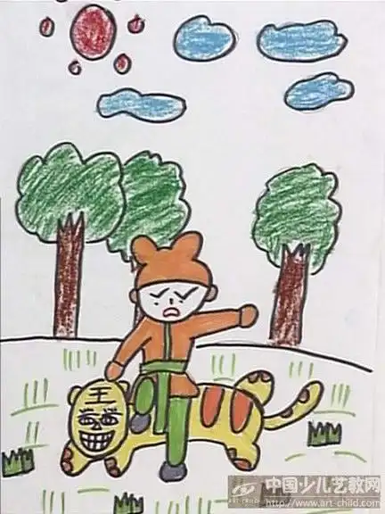 作品名称:  《武松打虎》