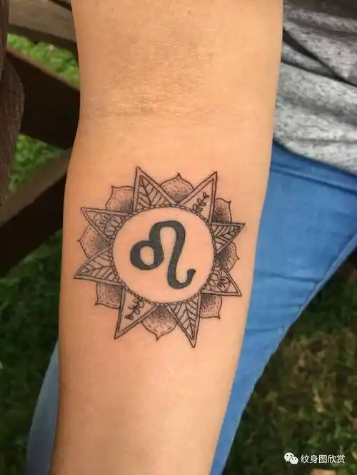 十二星座纹身 - 【狮子座】纹身图案