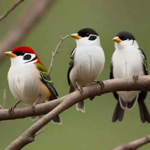 在一个美丽的森林里,住着各种各样的鸟儿.