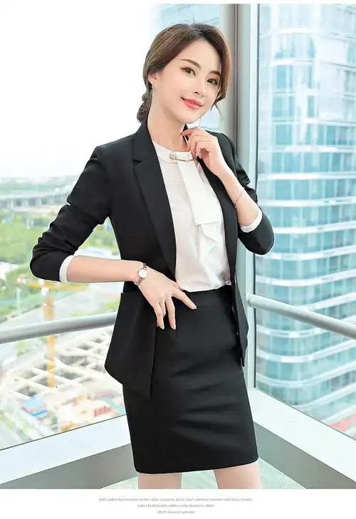 西装套装女休闲时尚白领职业套装商务正装总裁西服面试工作服