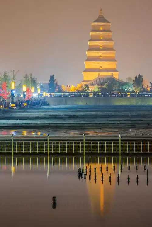 大雁塔北广场夜景