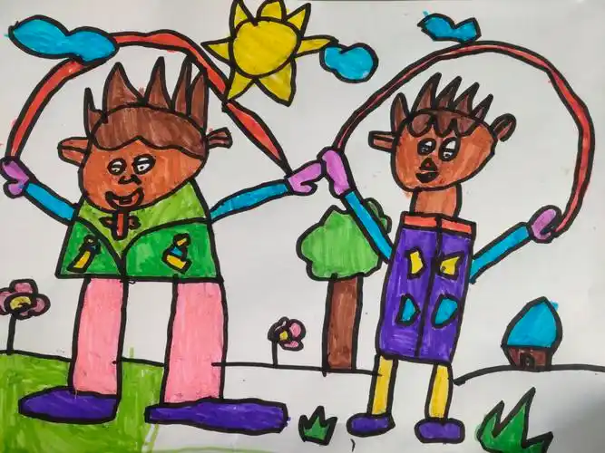 孩子的绘画充满了童真童趣!