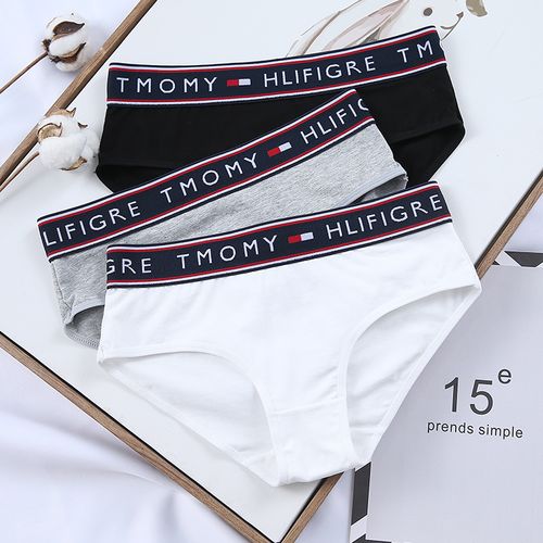 女士内裤les帅t纯棉潮200斤加肥加大宽边中腰运动四角三角大码