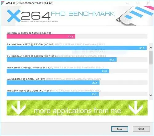 8代移动酷睿i7 8550u测试