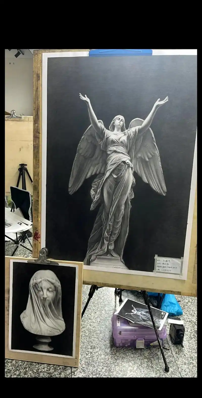 近期制作的石膏像