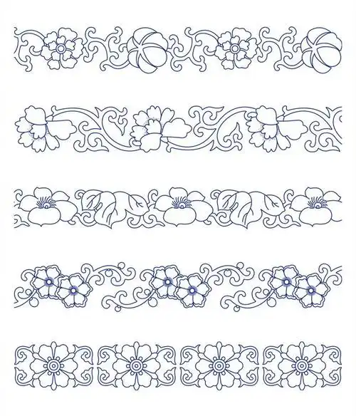 中国传统纹样花边参考