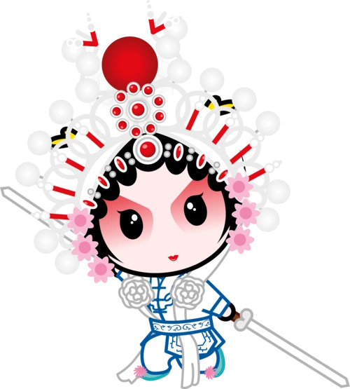 国粹京剧国粹宝贝q版京剧动漫卡通高清大图|动漫|单幅漫画|招财童子