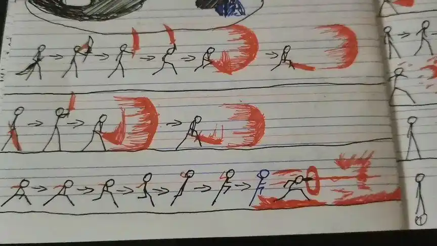 火柴人手翻画教学第999期!