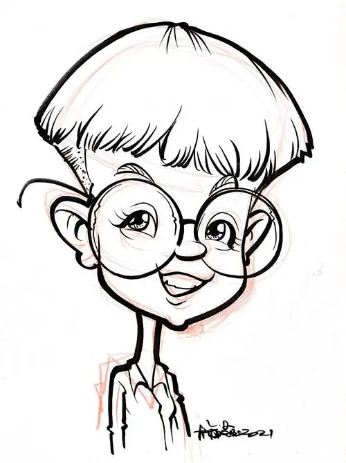 肖像漫画似颜绘手绘线稿