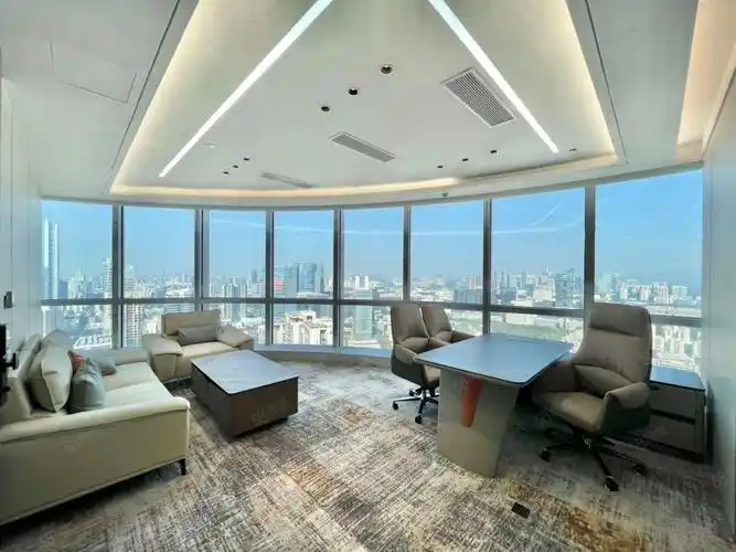【11图】仅租66元!大冲商务中心 豪华装修 高层海景 带家私办公室,深