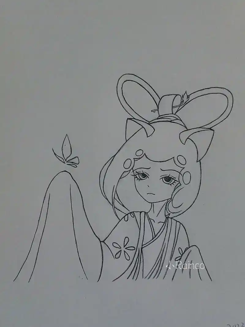 京剧猫拟人-墨紫.#画画 #古风 #原创作品 #手绘 #京剧 - 抖音