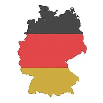 德国国旗,布,轮廓