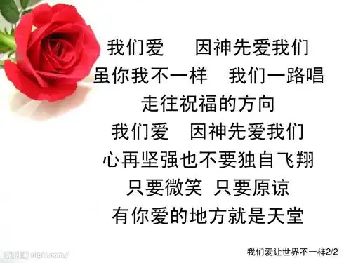 我们爱让世界不一样ppt