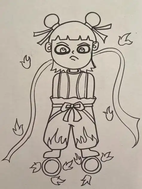 哪吒儿童画简笔画