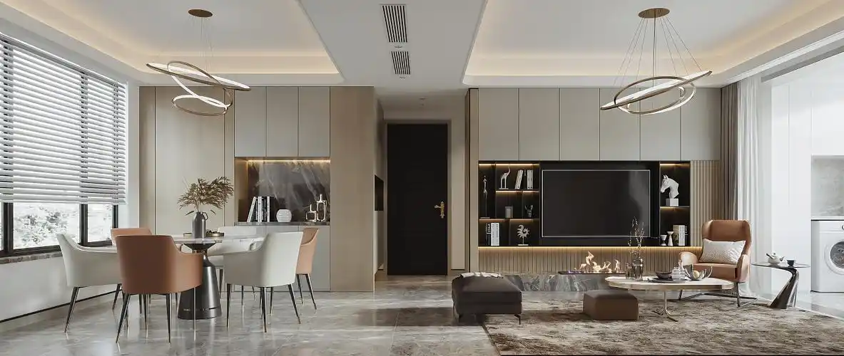 现代轻奢效果图