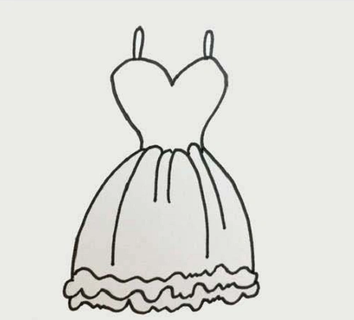 公主裙怎么画公主裙简笔画简单步骤图