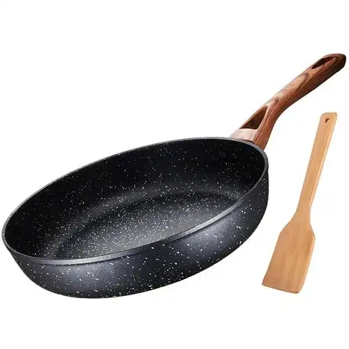 优选爱仕达平底锅煎锅平底锅不粘锅麦饭石色26cm煎锅锅具电磁炉通用煎