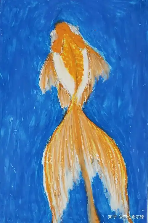 day 24油画棒教程—《金鱼》 - 知乎