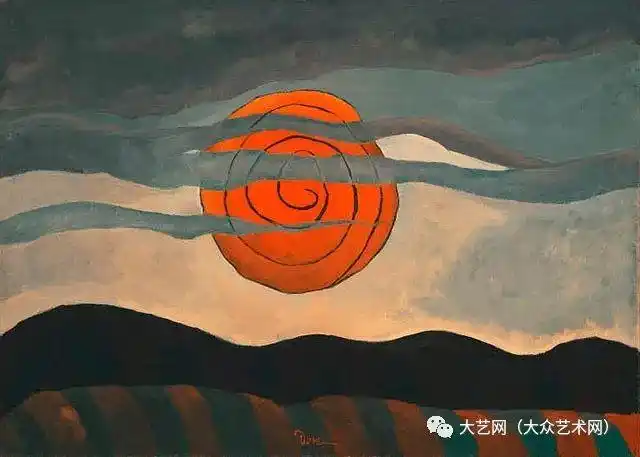 是第一批美国抽象派画家美国现代派画家arthurgarfielddove绘画作品