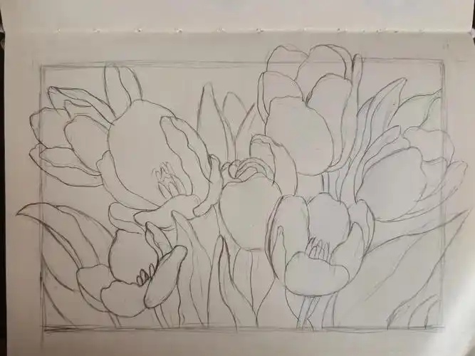 简笔画教程之郁金香