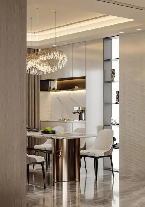 239㎡轻奢风大平层装修,自带柔焦效果的家~|时尚|极简主义_网易订阅