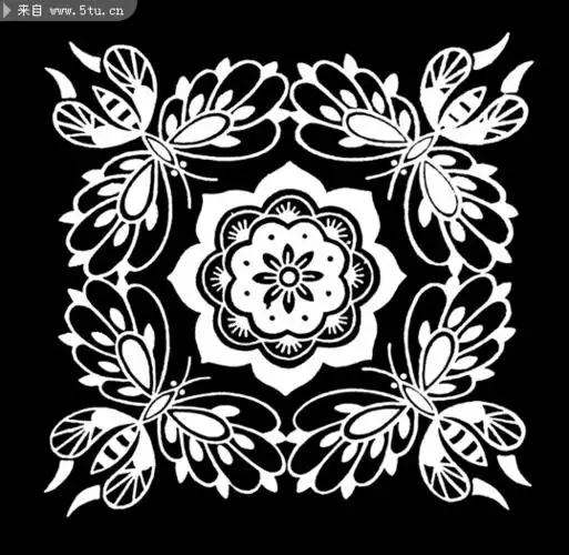 方形古典黑白图案(19幅)