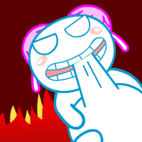 恶狠狠的咬人脑袋