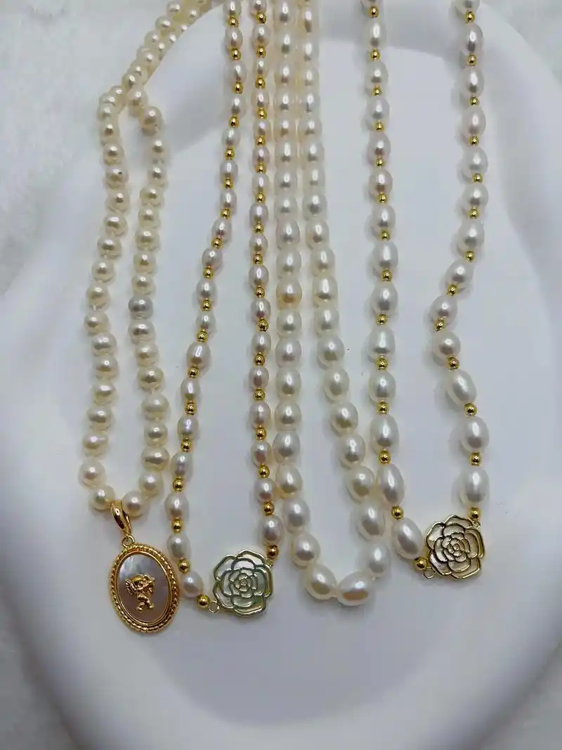 纯天然的珍珠项链,每一颗珍珠 - 抖音